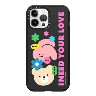 Casetify PINK&amp;VEN I need your love 13 Pro Max  Impact Case  Color: Matte- Black [13PMสินค้าพรีออเดอร์]