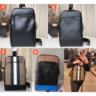 Coach 89934 89937 C3229 C3329 89935 Graham Pack Men กระเป๋าเป้สะพายข้าง