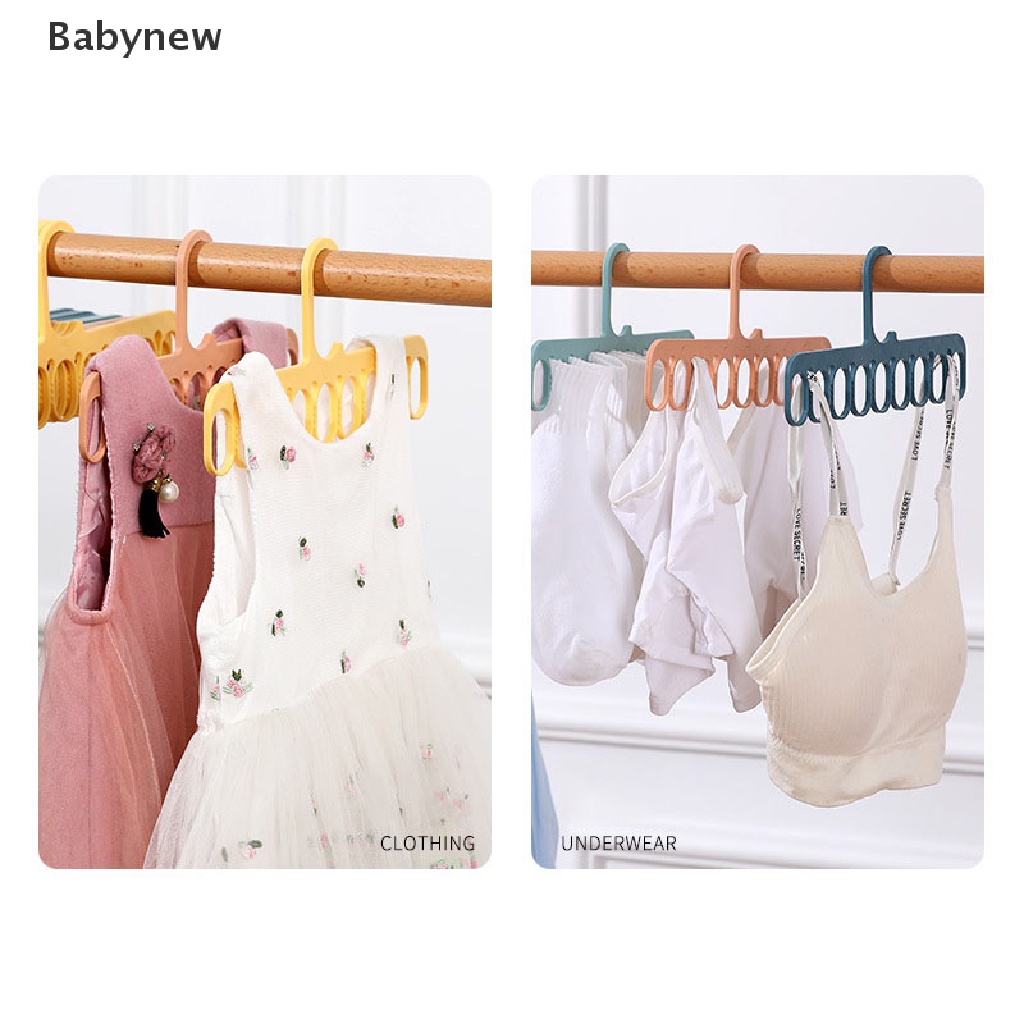 lt-babynew-gt-drying-rack-balcony-wall-mounted-clothes-drying-rack-space-saving-9-holes-on