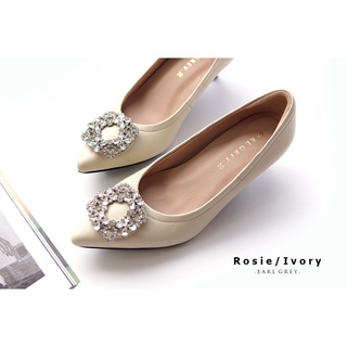 EARL GREY รองเท้าหนังแกะแท้  รุ่่น Rosie in Ivory