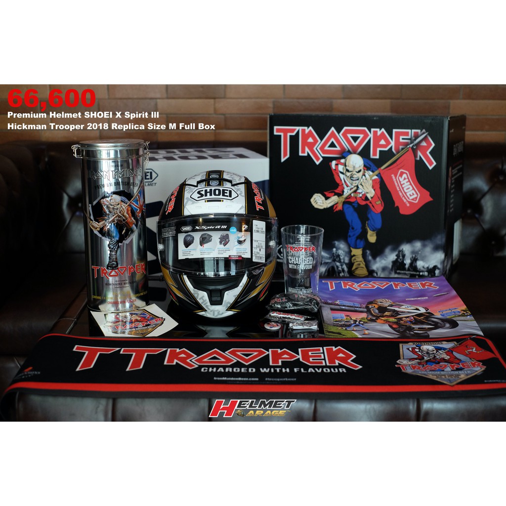 Shoei trooper best sale iron maiden