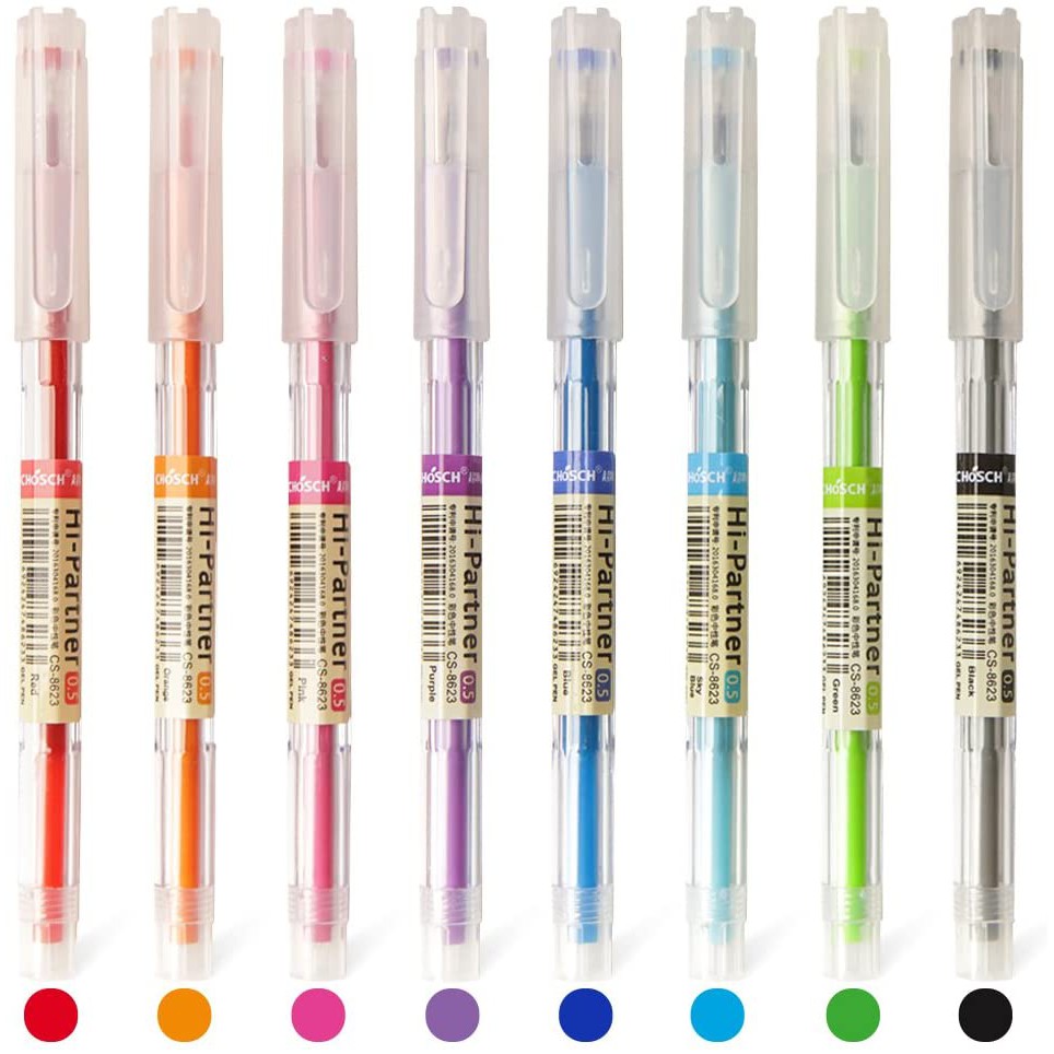ภาพหน้าปกสินค้าChosch (Maple) ปากกาเจลสี 8 สี หัว 0.5 mm ขายแยกด้าม  CS-8623 (MP451) จากร้าน missvaristha บน Shopee