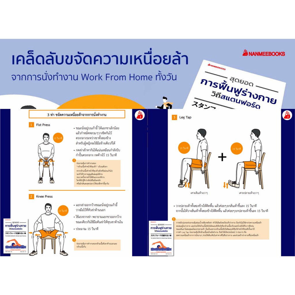 หนังสือ-สุดยอดการฟื้นฟูร่างกายวิถีสแตนฟอร์ด-จะเรียนหรือทำงานหนักแค่ไหนก็ไม่เหนื่อย-วิธีฟื้นฟูร่างกายไม่ให้เหนื่อยล้า