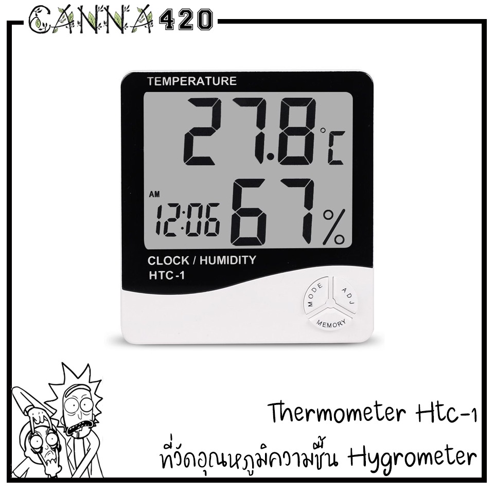 เครื่องวัดอุณหภูมิและความชื่น รุ่น HTC1 Thermometer Hygrometer