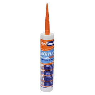 อะคริลิกซีลแลนท์ BESBOND HIGH ELAST 300 มล. สีขาว วัสดุประสานและอุดรอยรั่ว เคมีภัณฑ์ก่อสร้าง วัสดุก่อสร้าง BESBOND 300ML