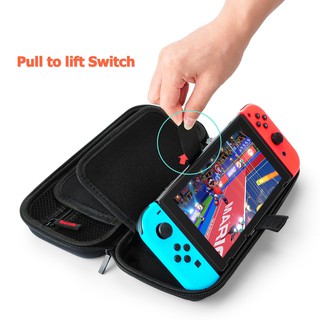 Nintendo Switch-สีดำกันกระแทกแบบพกพา