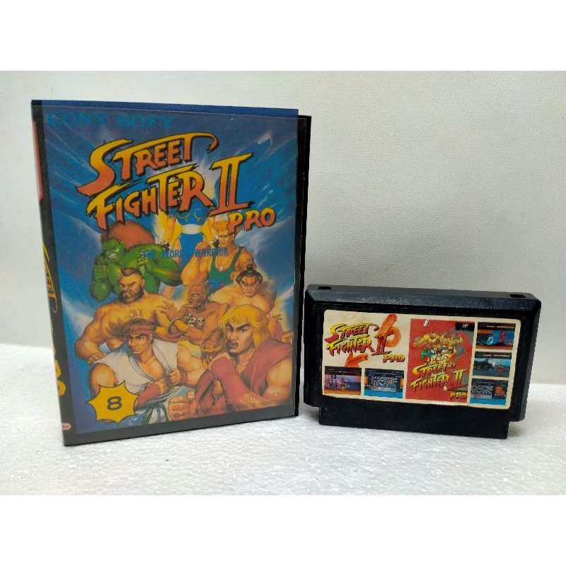 Street Fighter 2 Pro เกมแนวต่อสู้สุดมัน ตลับIcหนักๆ  หายากแล้วในปัจจุบันแถมกล่องใส่ให้ | Shopee Thailand