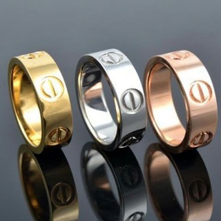 ถูกที่สุด⚡พร้อมส่งTH แหวนแฟชั่น แหวนแต่งงาน แหวนคู่ แหวนแบรนด์ดัง ประดับเพชร 3 เม็ด มี 6 แบบ CAT21
