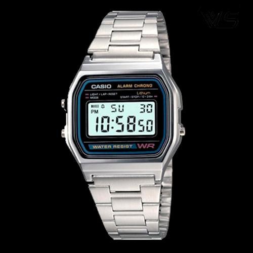 รูปภาพสินค้าแรกของนาฬิกาข้อมือ Casio A158WA-1DF รับประกัน 1 ปี