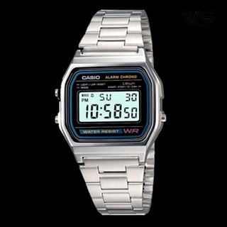 สินค้า นาฬิกาข้อมือ Casio A158WA-1DF ของแท้ รับประกัน 1 ปี