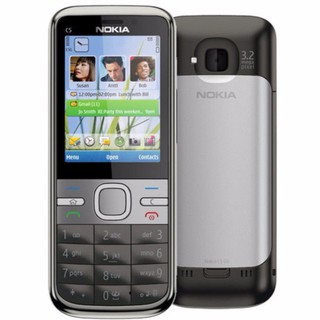 โทรศัพท์มือถือโนเกียปุ่มกด NOKIA C5 ( สีดำ ) 3G/4G รุ่นใหม่2020  รองรับภาษาไทย