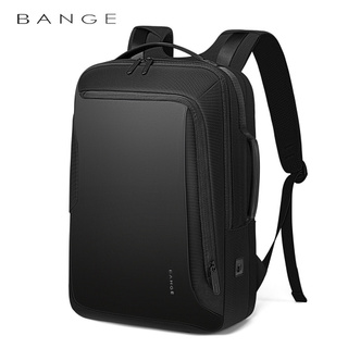 Bange ใหม่กระเป๋าเป้สะพายหลังกระเป๋าใส่แล็ปท็อปอเนกประสงค์กันน้ําความจุสูงสไตล์ธุรกิจ กระเป๋าเป้สะพายหลังแล็ปท็อป กระเป๋าเป้สีดำ