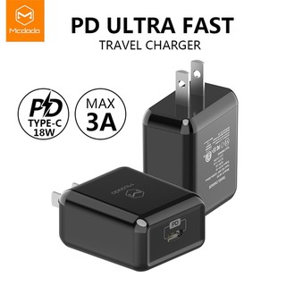 หัวชาร์จ MCDODO USB-C PD 18W Adapter Fast Charging