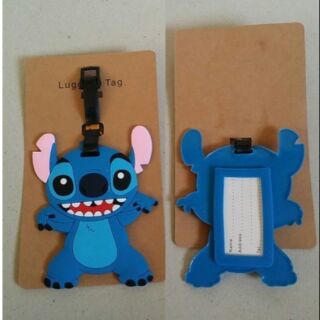 Tagging ป้ายชื่อ ติดกระเป๋านักเรียน กระเป๋าเดินทาง ซีรีโคน ลาย สติช (Stitch)