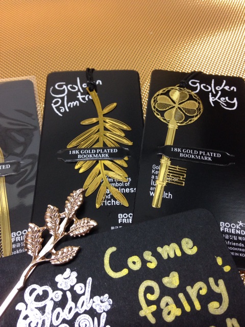 พร้อมส่ง-golden-bookmarks-made-in-korea