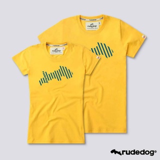 Rudedog เสื้อยืดชาย/หญิง สีเหลือง รุ่น Backslash (ราคาต่อตัว)