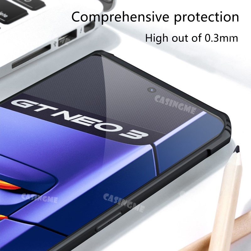 ภาพสินค้าเคสป้องกันโทรศัพท์มือถือ แบบใส กันกระแทก สําหรับ Realme GT Neo 3 GT Neo3 3T Neo 2 Pro 3 4G 5G จากร้าน casingme.th บน Shopee ภาพที่ 4