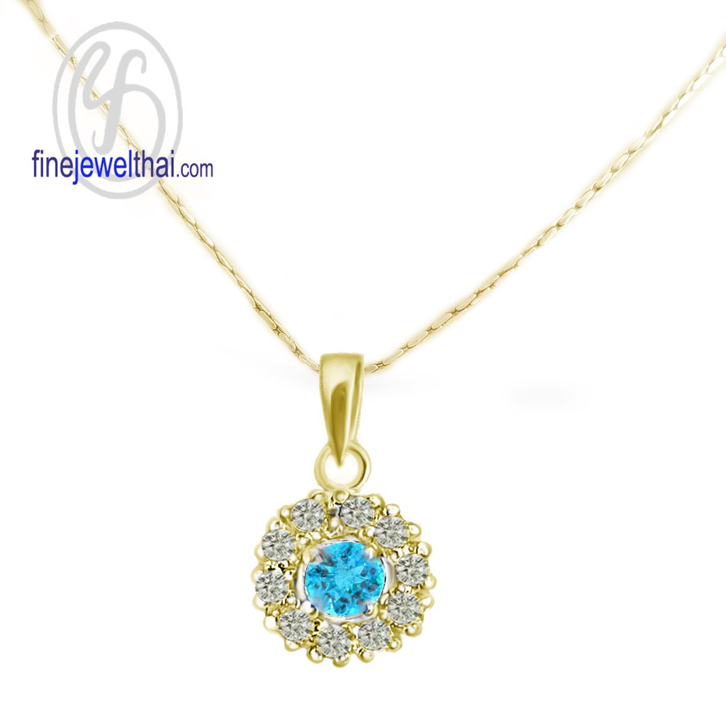 finejewelthai-จี้โทพาซ-โทพาซ-จี้พลอย-พลอยประจำเดือนเกิด-topaz-silver-pendant-birthstone-p1083tp00e-ราคาต่อชิ้น