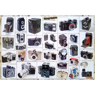 โปสเตอร์ รูปถ่าย กล้องถ่ายรูป โบราณ Vintage Camera 1904-1983 POSTER 24”x35” Inch  Classic Retro Antique
