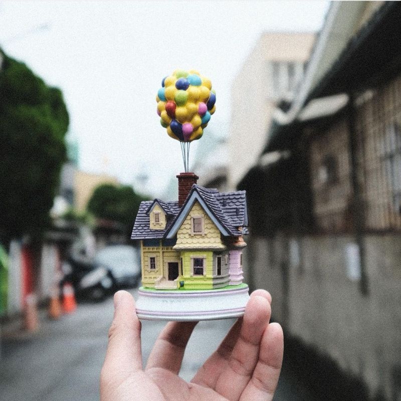 ลิขสิทธิ์-แท้-ดิสนี่ย์-ญี่ปุ่น-disney-pixar-up-balloon-house-wall-e-the-incredibles-figure