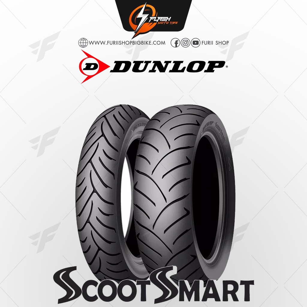 ยางมอเตอร์ไซค์-dunlop-scooter-amp-minibike-scoot-smart-flash-moto-tire