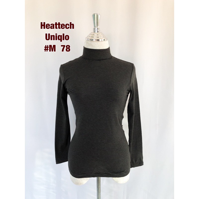 เสื้อคอเต่า-heattech-uniqlo-m-เสื้อคอเต่าฮีทเทคลายทาง