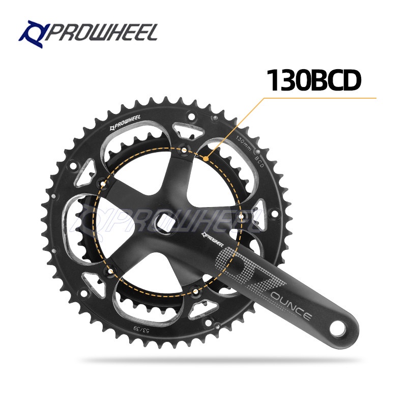 prowheel-ounce-521-n-ชุดเฟืองโซ่จักรยาน-ทรงสี่เหลี่ยม-170-มม-130bcd-53-39t
