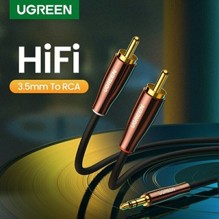 สินค้า UGREEN (AV170)  3.5mm to 2 RCA Cable Hi-Fi AUX Audio Cable For DJ Controller Amplifier TV(80845,80847,80848,80849)