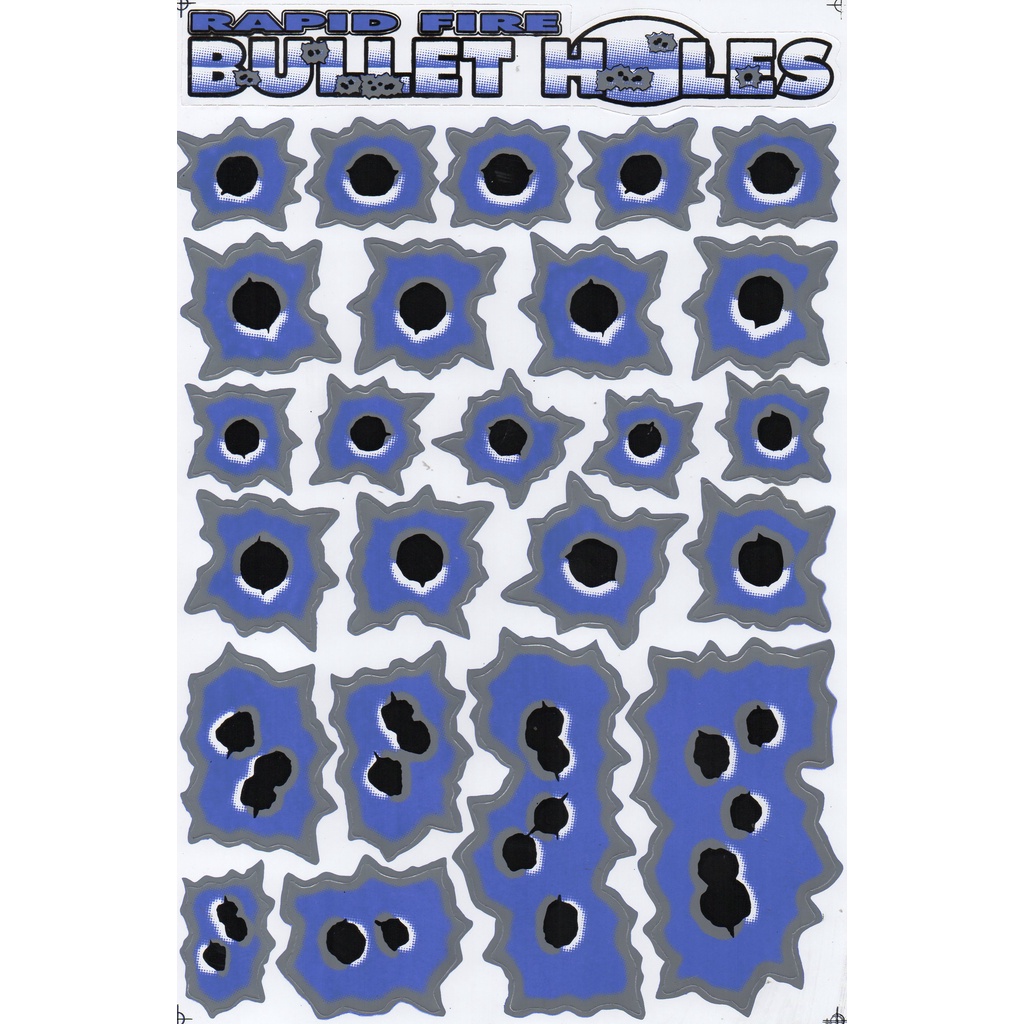 รอยกระสุน สีม่วง สติ๊กเกอร์แต่งรถ ติดรถยนต์ รถมอเตอร์ไซค์ Bullet Holes ...