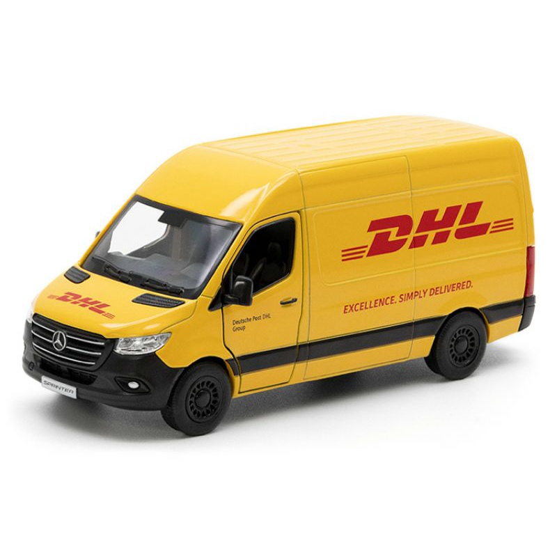 โมเดลรถเหล็ก Mercedes Benz sprinter scale 1:40 โมเดลรถบรรทุก รถส่งของ ...