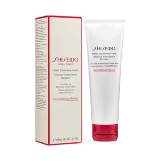 Shiseido Deep Cleansing Foam Mousse Nettoyante 125ml (ฉลากไทย) โฟมล้างหน้าสำหรับผิวมัน