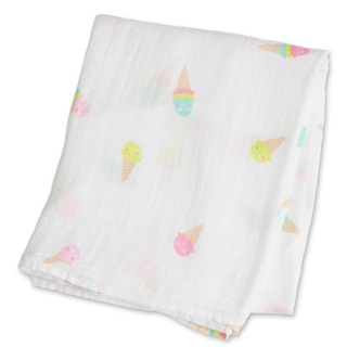 Lulujo ผ้าอ้อมมัสลินคอตตอน Cotton Muslin Swaddle - Ice Cream Social