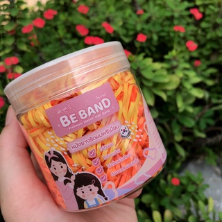 BEBAND หนังยางรัดผมเด็ก [ยางเส้นกลาง 2 สี-Basic 2 Tone : ใช้รัดผมเด็ก4ปี+ ขนาดมาตรฐาน] เหลือง-ส้ม, ส้ม-เหลือง