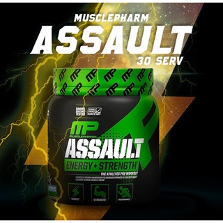 สินค้า MusclePharm Assault Preworkout (30Servings) Pre Workout พรีเวิร์คเอ้าท์ เผาผลาญ ลดไขมัน เพิ่มพละกำลัง เพิ่มกล้าม