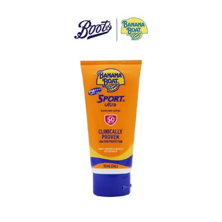 Banana Boat บานาน่าโบ๊ท สปอร์ต โพรเทค ซันสกรีน โลชั่น SPF 50 PA+++ 90 มล. (กันแดด)