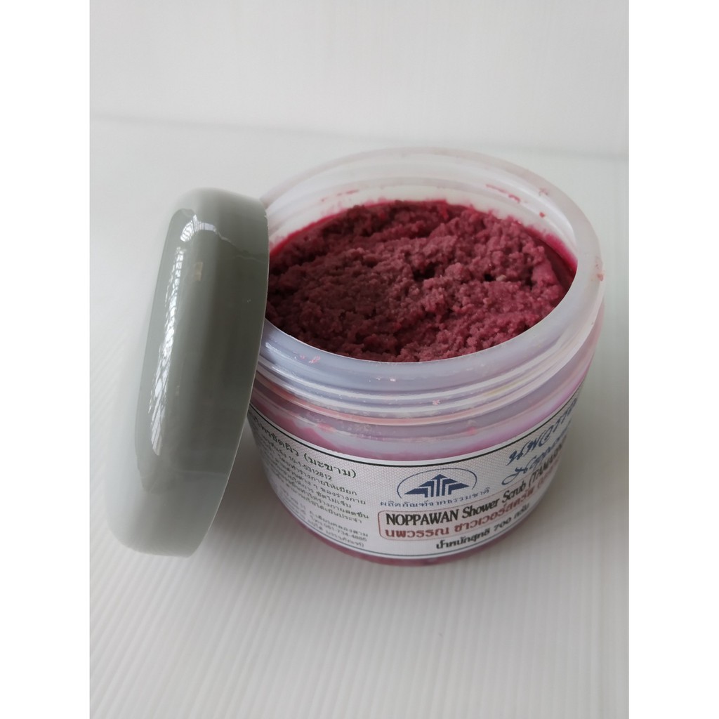 ดินขัดผิวอาบน้ำ-นพวรรณ-มะขาม-700-กรัม-noppawan-shower-scrub-tamarind-700-grms