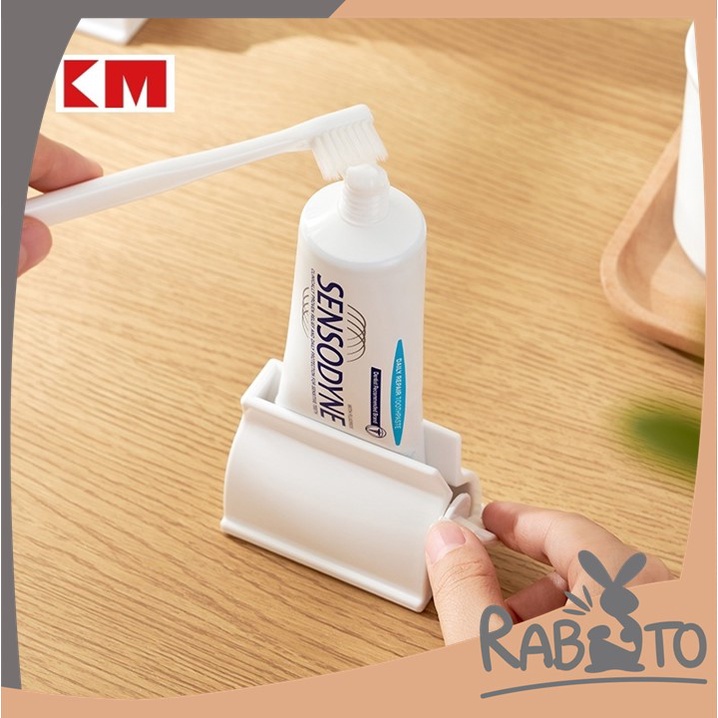 ถูกที่สุด-rabito-km6177-ที่รีดยาสีฟัน-ที่รีดหลอดยาสีฟัน-ที่รีดโฟมล้างหน้า-อุปกรณ์บีบหลอด-ที่บีบยาสีฟัน-สีขาว