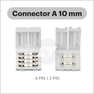 สินค้า คอนเนคเตอร์ไฟเส้น (Led Connector) แบบต่อตรง LED 10mm (ถุงละ 10 ตัว)