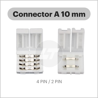 ภาพย่อรูปภาพสินค้าแรกของคอนเนคเตอร์ไฟเส้น (Led Connector) แบบต่อตรง LED 10mm (ถุงละ 10 ตัว)