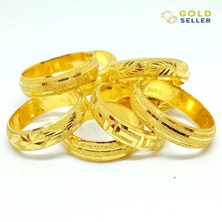 สินค้า Goldseller แหวนทอง ลายแม็ก น้ำหนักครึ่งสลึง คละลาย ทองคำแท้ 96.5%