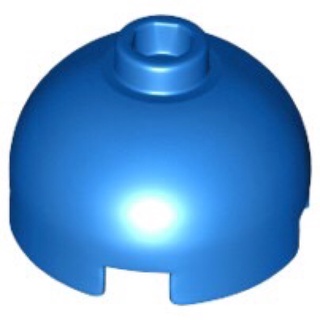 Lego part (ชิ้นส่วนเลโก้) No.553c 553b Round 2 x 2 Dome Top - Hollow Stud with Bottom Axle Holder x Shape + Orientation