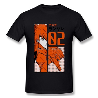 【100% cotton】ใหม่ เสื้อยืดแขนสั้น พิมพ์ลาย Asuka Langley สไตล์ฮาราจูกุ สตรีท เหมาะกับฤดูร้อน สําหรับผู้ชาย Hjkmki90Glkfj