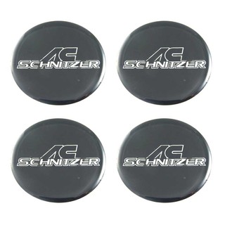 สติกเกอร์ติดดุมล้อ AC schnitzer ขนาด 55mm. 1 ชุดมี 4 ชิ้น