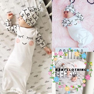 สินค้า BOC-กางเกงยีนส์ Sleepy Eyes + ชุดแก้มป้าแก้มชุดเด็กทารกชุดของขวัญทารกแรกเกิดชุด 2 ชิ้น