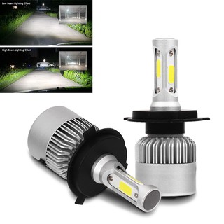 หลอดไฟ 2 X S 2 H 4 72 W 8000 Lm Cree Led Hi / Lo Beam 6000 Kสีขาว