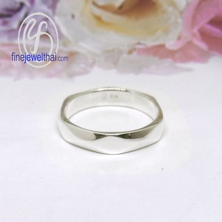 Finejewelthai แหวนเงิน-เงินแท้-แหวนเกลี้ยง/ Silver-Ring-Wedding - R117300