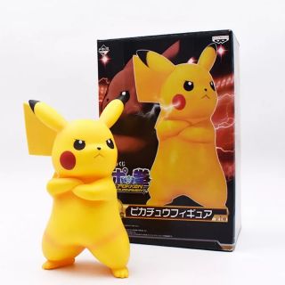 Pokemon  Pikachu model ขนาด 18cm. โมเดล ปิกาจู โปเกม่อน โหดนิดๆแต่ก็น่ารัก