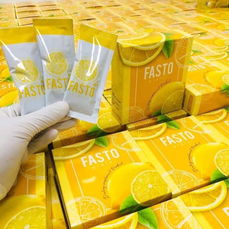 พร้อมส่ง-2แถม1-fasto-ฟาสโตะน้ำมะนาว-ลดน้ำหนัก-ลดพุง-ดื้อยา-ไม่โยโย่-อร่อย-ลดจริง-1กล่อง-7ซอง