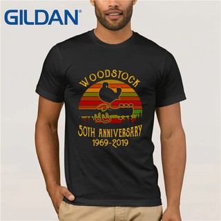 เสื้อยืด Clothing Sleeky Woodstock 50Th Anniversary 1969 2019 2019 Fitness MenS T-Shirt Christmas Gift