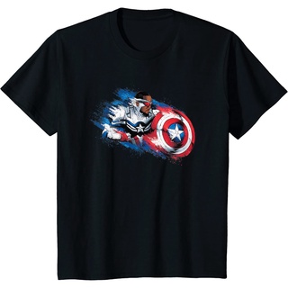 เสื้อยืดอินเทรนด์ผู้ชายอินเทรนด์ผู้หญิงเสื้อยืด ผ้าฝ้ายแท้ พิมพ์ลาย Marvel the Falcon the Winter Soldier Capn America คุ